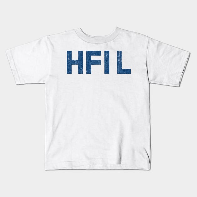 Home For Infinite Losers (Blue) Kids T-Shirt by huckblade